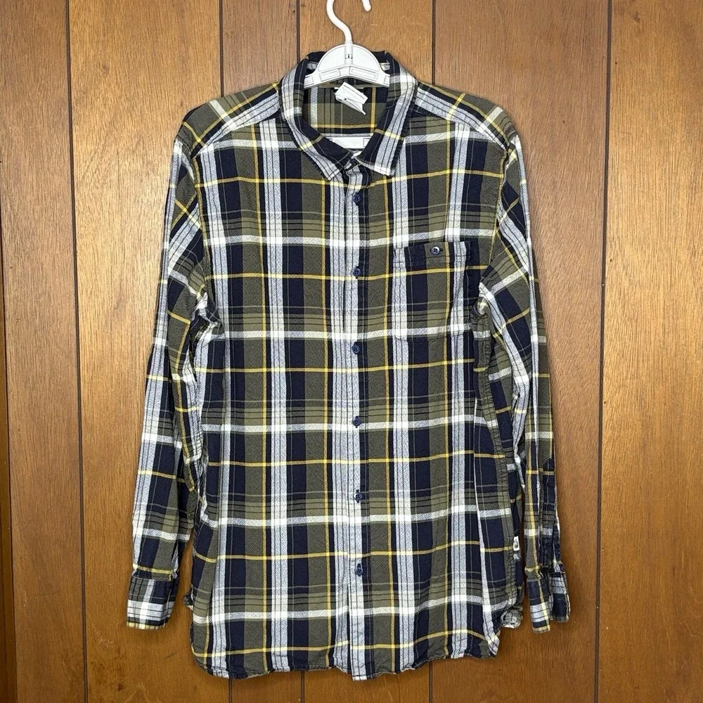 The North Face Shirt Men's XL Green Plaid Never Stop Exploring Gorpcore Hiking